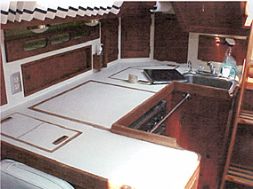 Gulfstar 43 galley