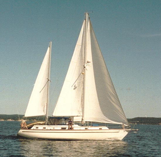 Gulfstar 43 ketch sailing ........