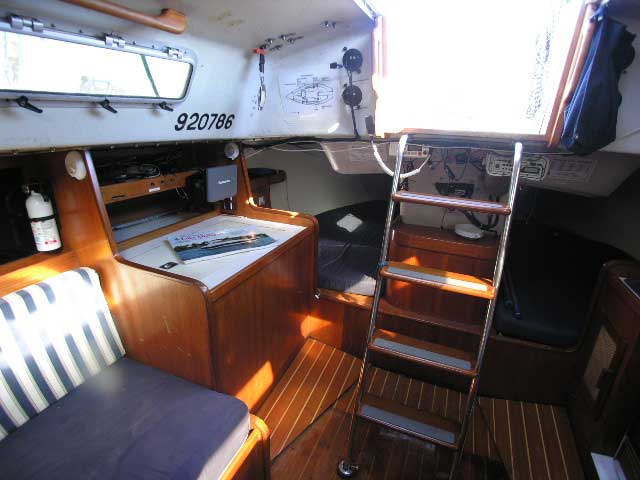 j35 sailboat interior